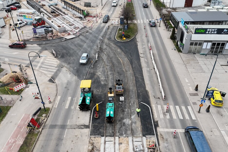 Raskrsnica kao i sve ostale na dionici tramvajske pruge bit će semaforizirana (Foto Vlada KS)