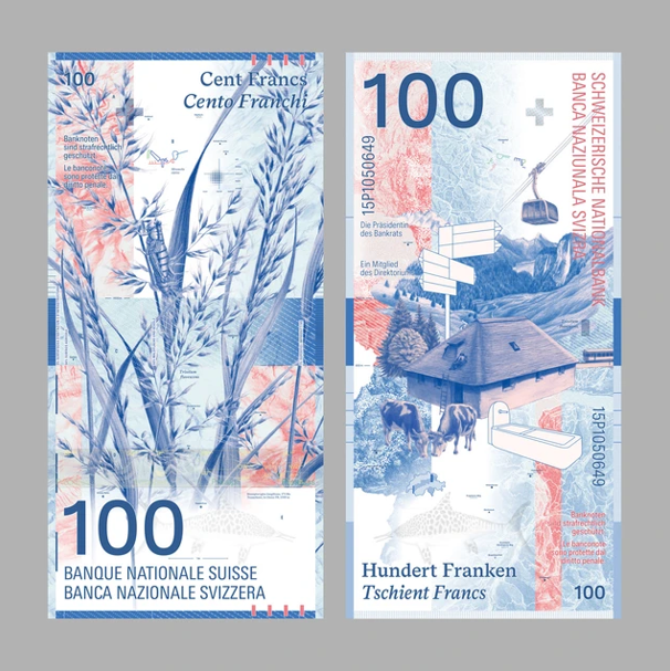 Novčanica od 100 franaka (Foto: Emphase.ch)