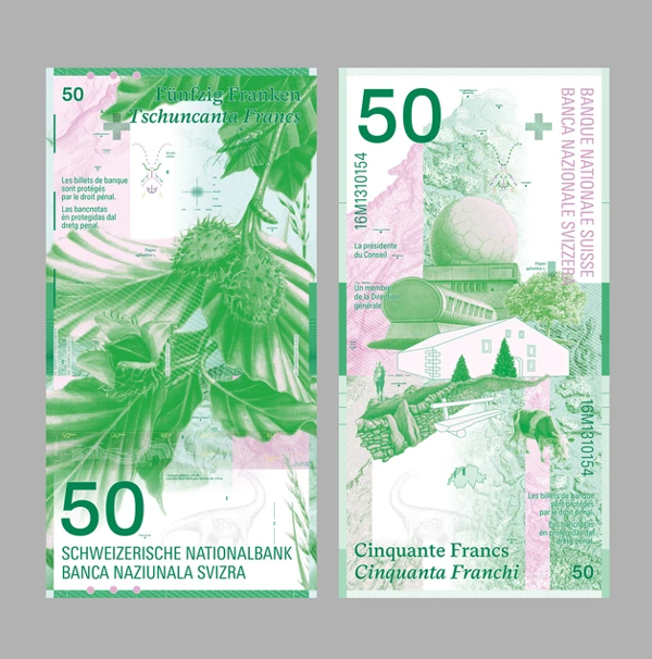 Novčanica od 50 franaka (Foto: Emphase.ch)