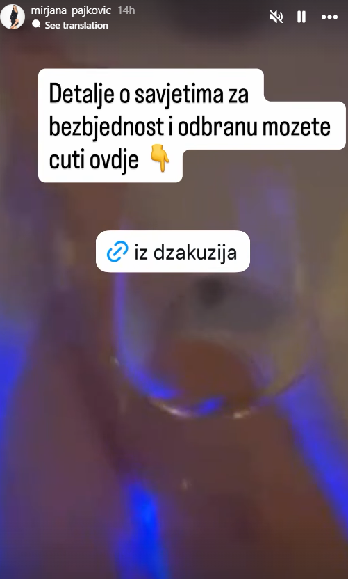 (Foto: Screenshot/ Instagram mirjana_pajkovic)