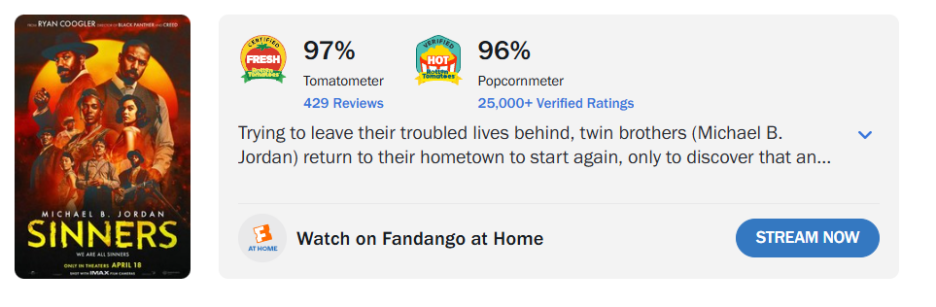 Screenshot/Rotten Tomatoes