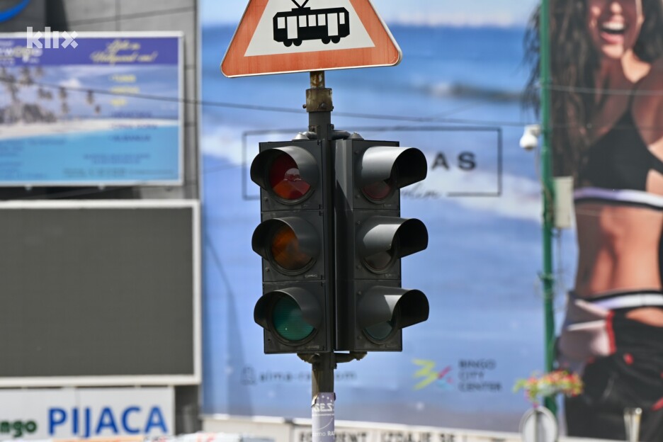 Veliki nestanak električne energije 21. juna 2024. u Sarajevu je uzrokovao i probleme u saobraćaju (Foto: Klix.ba)