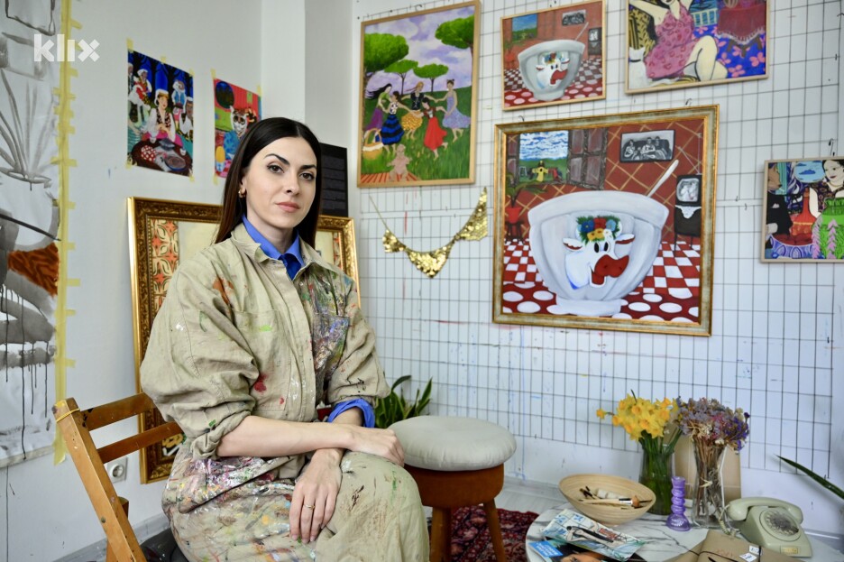 Kroz godine Dujmović je aktivno djelovala i radila te prije dvije godine dobila priliku da radi u svom studiju u Sarajevu (Foto: T. S./Klix.ba)