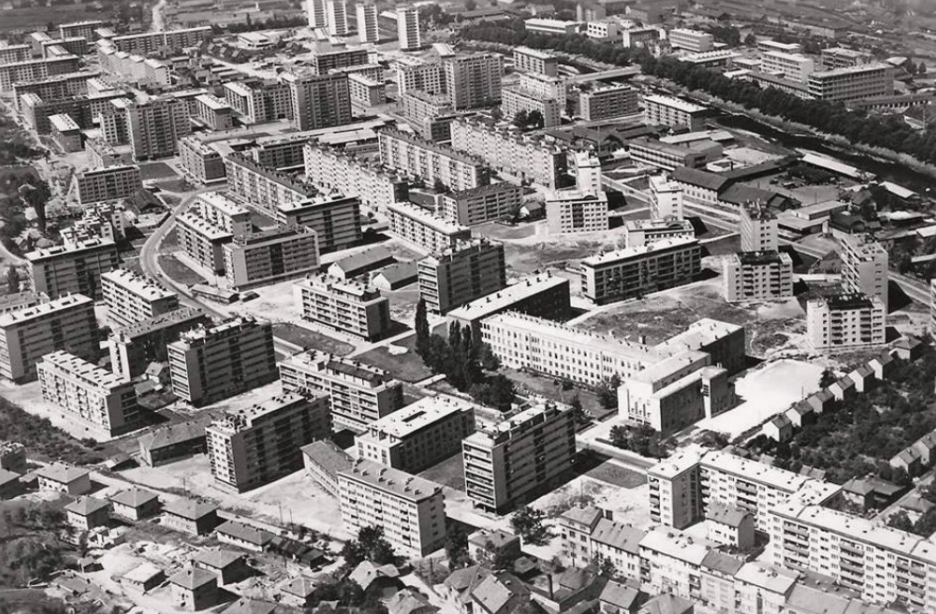 Izgradnja naselja Grbavica u Sarajevu (Foto: Facebook)