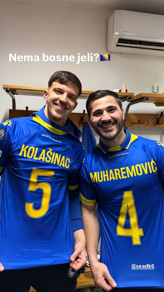 Tarik Muharemović i Sead Kolašinac (Foto: Instagram)