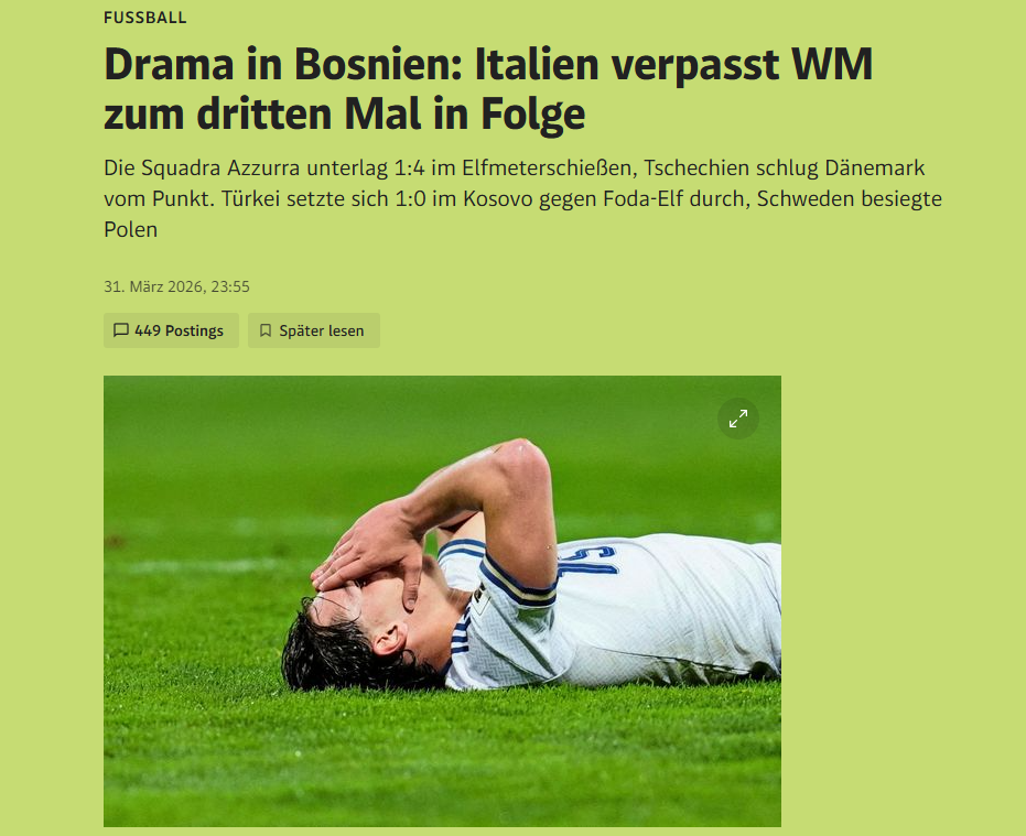 Der Standard iz Austrije sve opisao kao