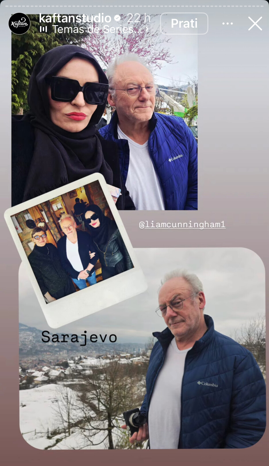 Emina Hodžić Adilović navela je da je uživala u druženju s Cunninghamom (Foto: Instagram/Screenshot)