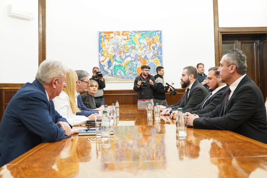 Usame Zukorlić na sastanku s Aleksandrom Vučićem