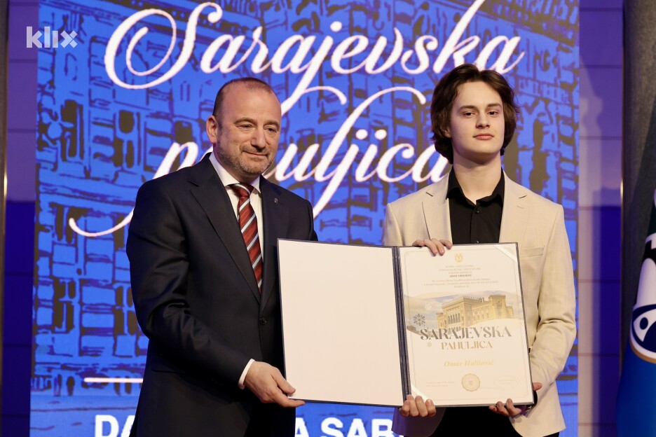 Omar Halilović, mladi muzičar je dobitnik nagrade Pahuljica (Foto: I. Š./Klix.ba)