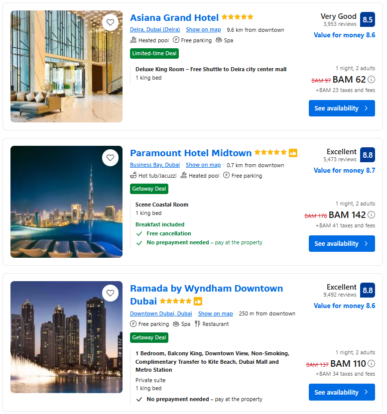 Dok influenceri bježe: Pogledajte koliko sada košta noćenje u hotelu s pet zvjezdica u Dubaiju Dok influenceri bježe: Pogledajte koliko sada košta noćenje u hotelu s pet zvjezdica u Dubaiju