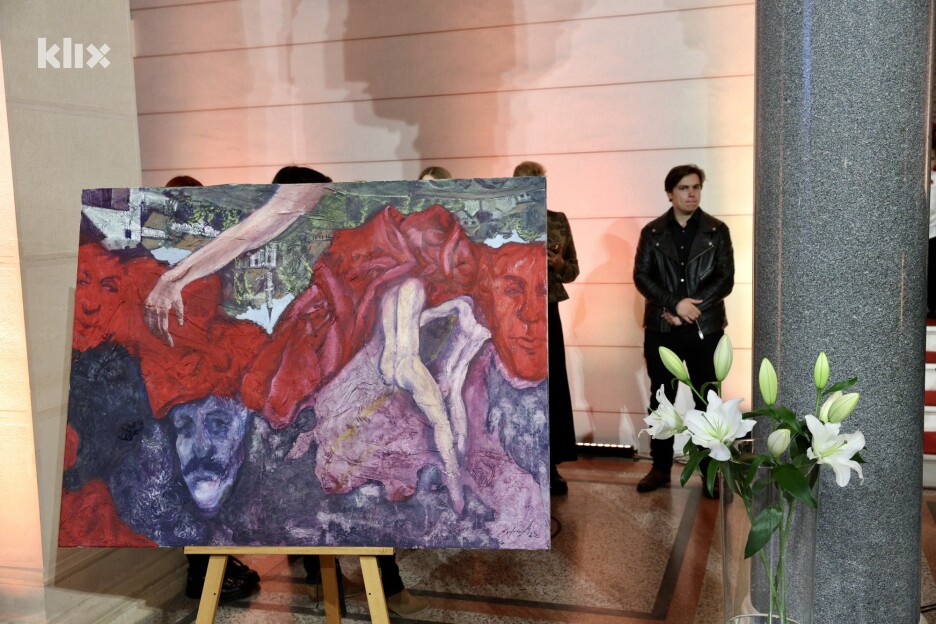 Centralno mjesto u izložbi zauzima motiv kuće na Bistriku (Foto: S. S./Klix.ba)