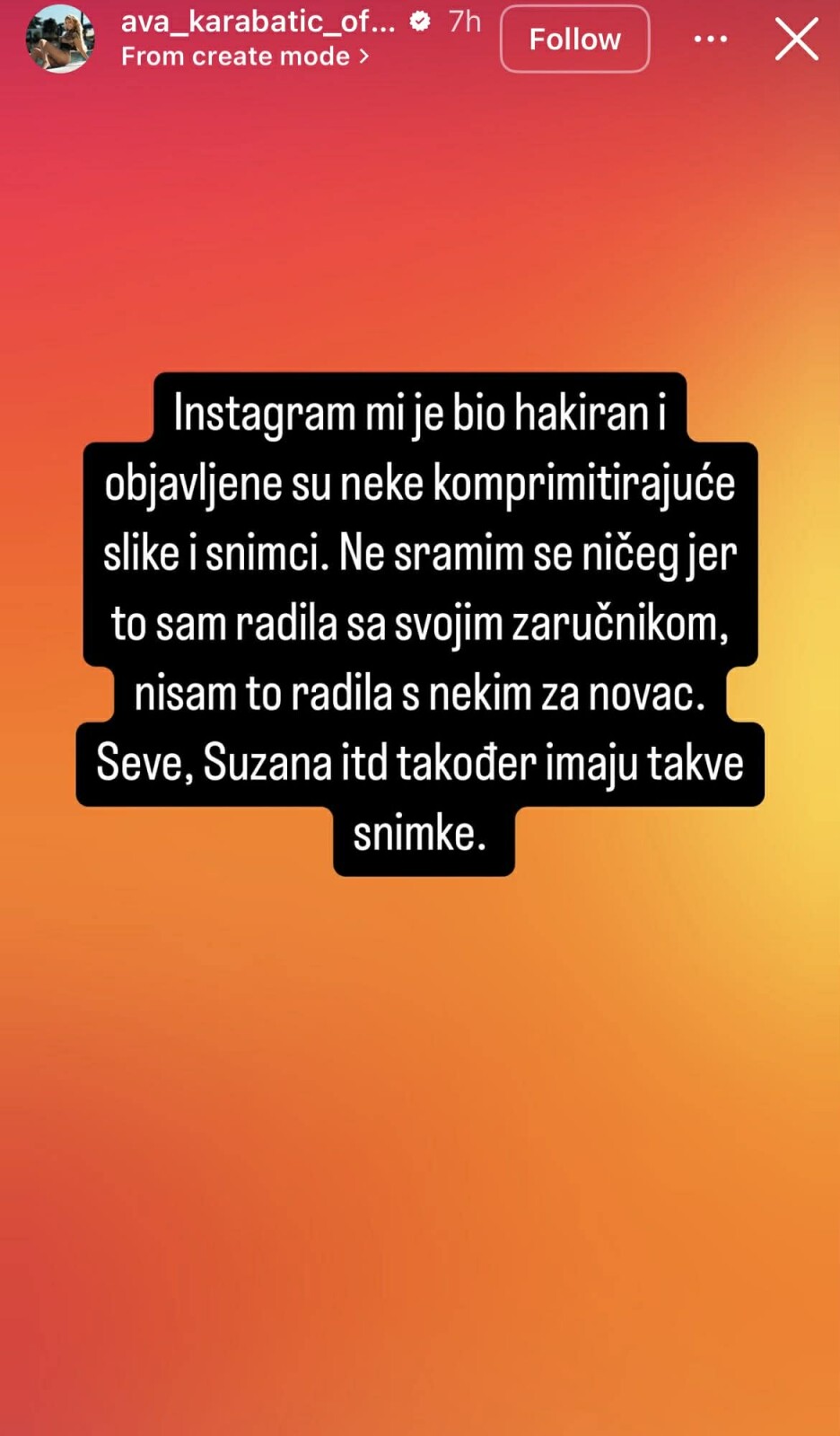 Screenshot: Instagram/ava_karabatic_official