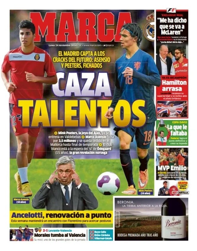 Naslovnica Marce iz 2014. godine (Foto: Marca)