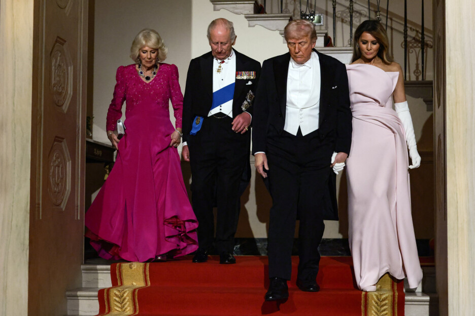 Kraljica Camilla i kralj Charles s Donaldom i Melaniom Trump (Foto: Reuters)