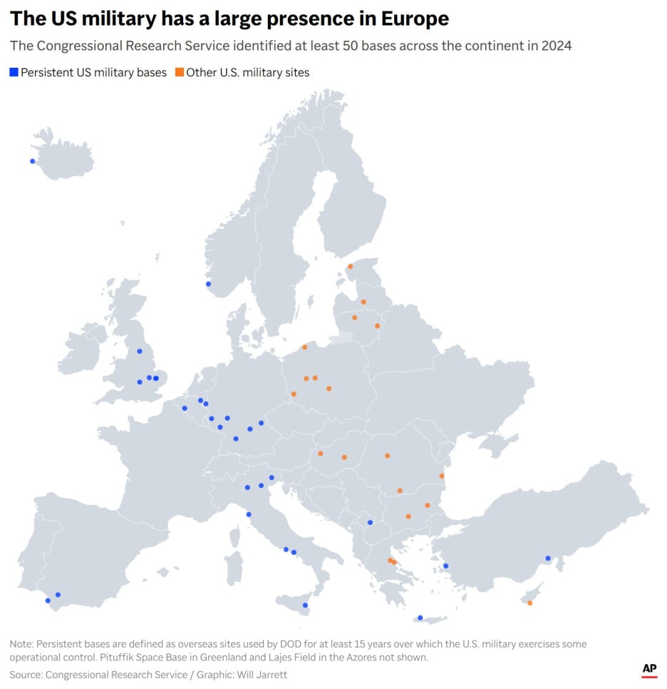 Europe-US-Troops-Map (Foto: AP)
