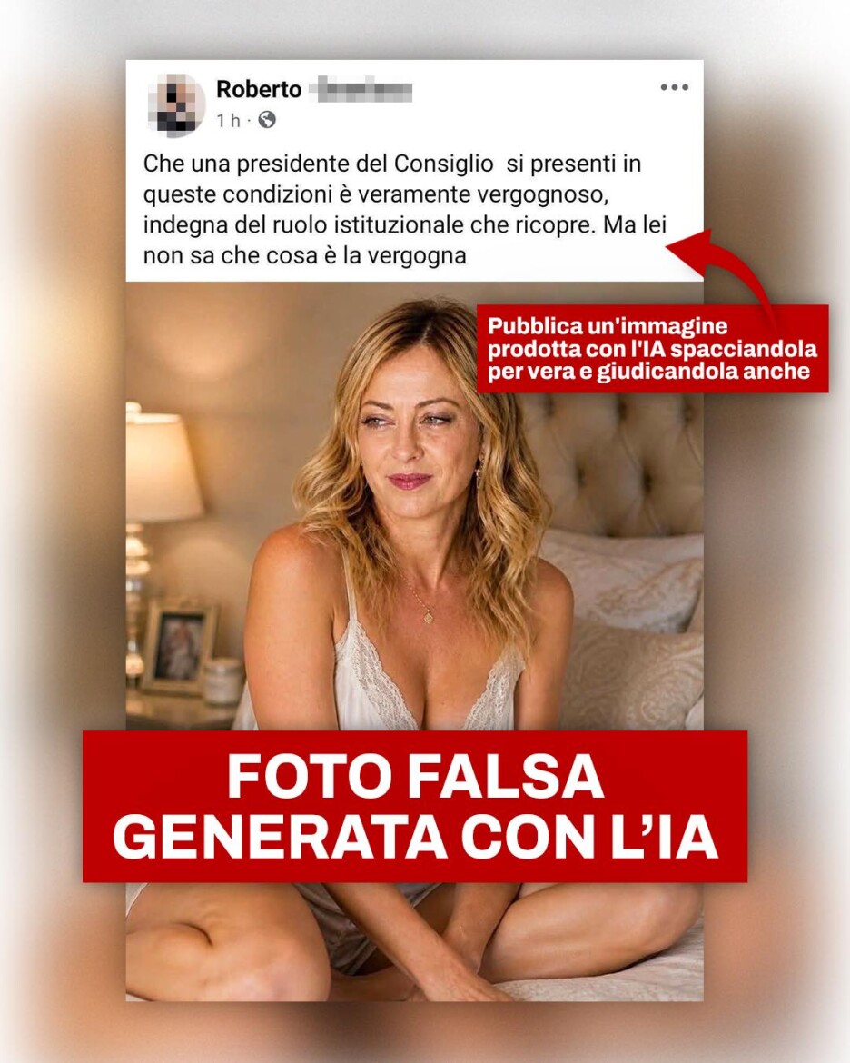 Spornu sliku je objavila i Meloni na Facebook profilu