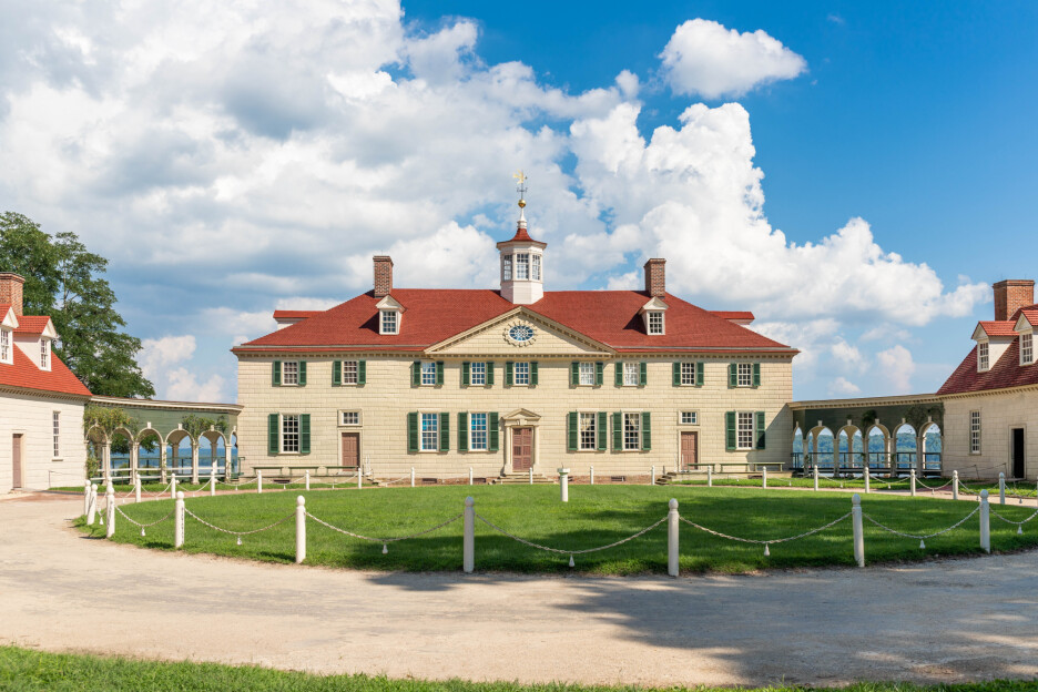 Washingtonova vila na njegovom imanju Mount Vernon u Virginiji