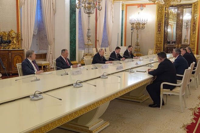 Vladimiru Putinu nije smetalo što Milorad Dodik nema zvaničnu funkciju (Foto: RTRS)