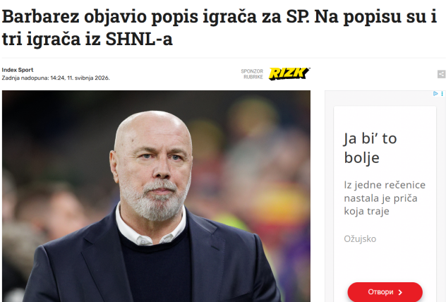 Index.hr o spisku BiH (Foto: Screenshot)