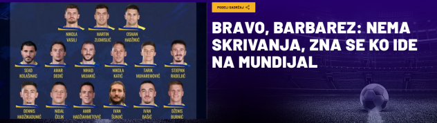 Mozzart Sport o spisku Zmajeva za Mundijal (Foto: Screenshot)