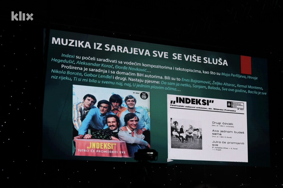 U sklopu koncerta prikazani su dijelovi dokumentarnog filma 