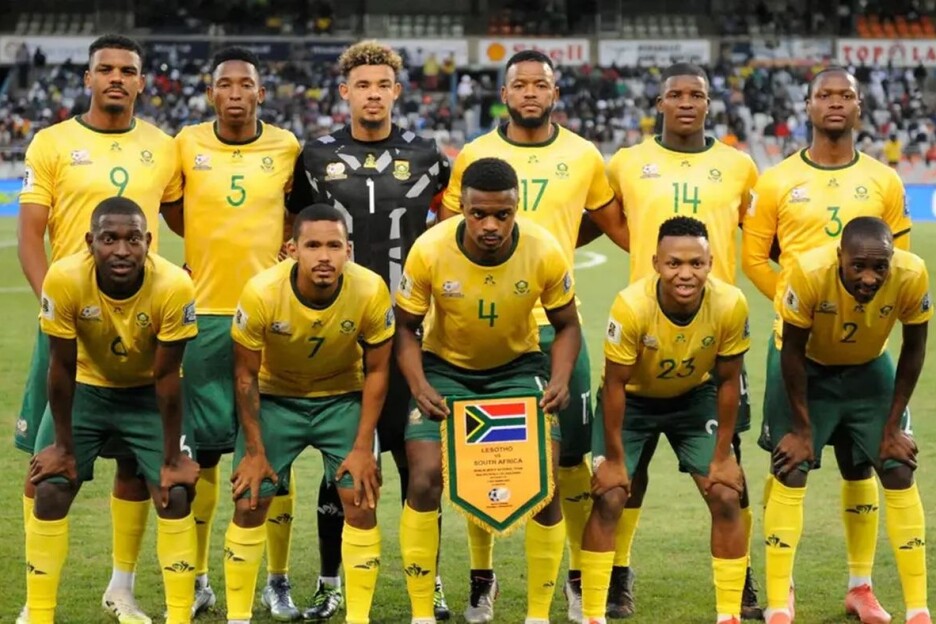Nogometna reprezentacija Južne Afrike, trenutno 60. na FIFA-noj rang listi (Foto: Twitter)