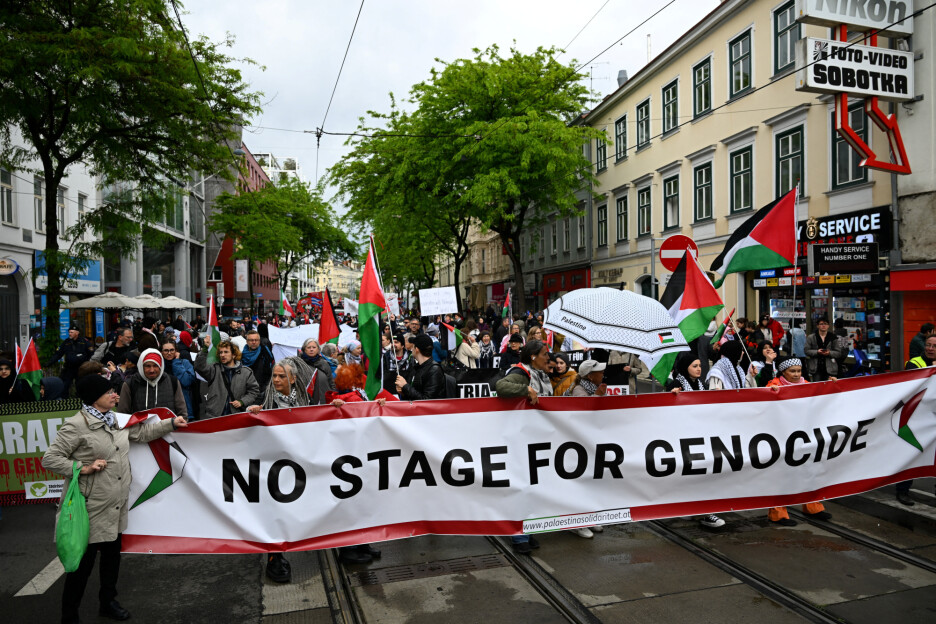 Protesti u Beču zbog učešća Izraela na Eurosongu (Foto: Reuters)