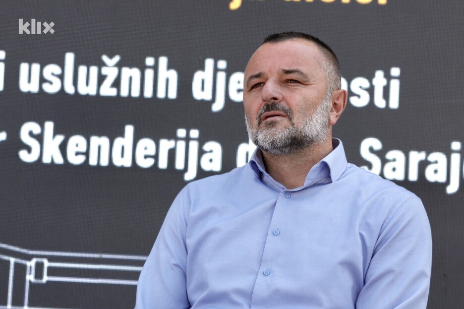 Glavni sindikalni povjerenik Sindikata radnika Centra Skenderija Haris Vukas (Foto: S. S./Klix.ba)
