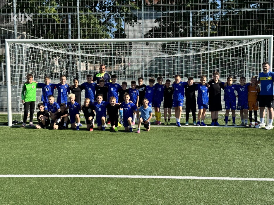 Detalj s prijateljske utakmice dječaka FK Novi Grad i SV Bosnien Frankfurt