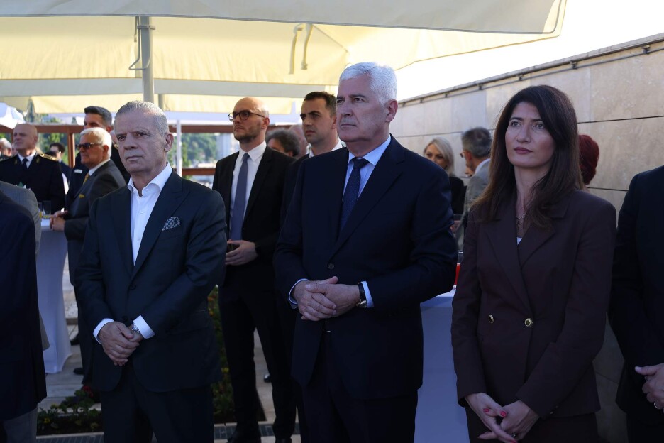 Fahrudin Radončić, Dragan Čović i Darijana Filipović (Foto: MINA)