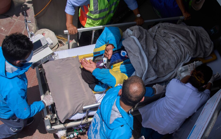 Nepal Everest Sherpa Rescued (Foto: AP)