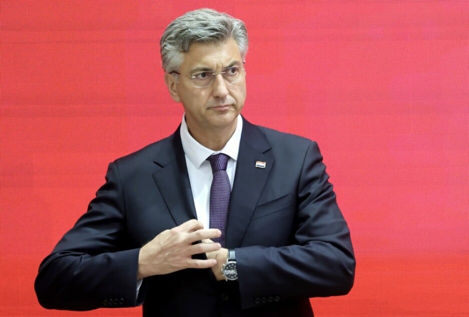 Hrvatski premijer Andrej Plenković u maju ove godine u posjeti Sjevernoj Makedoniji (Foto: EPA-EFE)