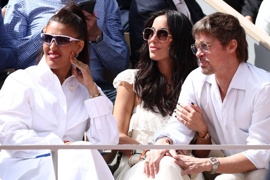 Glumac Brad Pitt i njegova partnerica Ines de Ramon zajedno su pratili žensko finale Roland Garrosa (Foto: Reuters)