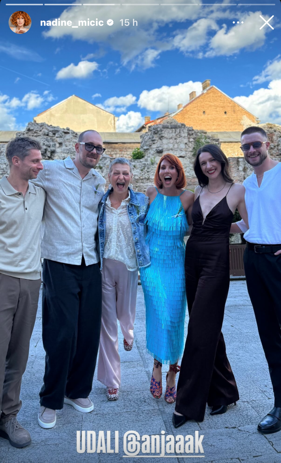 Anjine kolege na vjenčanju (Foto: Instagram)
