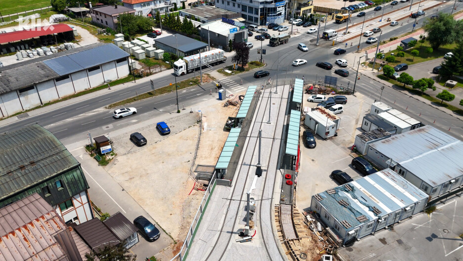 Prvo stajalište na tramvajskoj trasi do Hrasnice (Foto: J. B./Klix.ba)