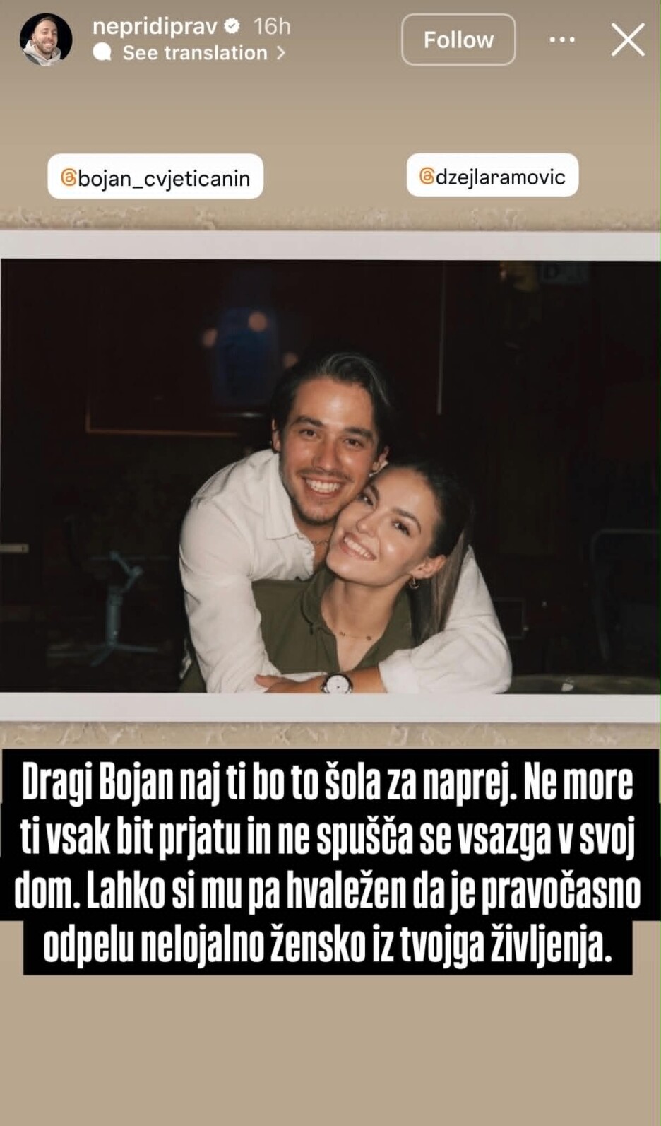 Screenshot: Instagram/nepridiprav