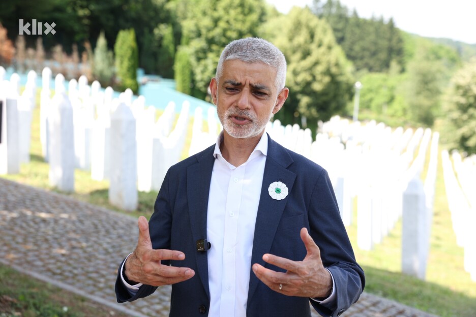 Sadiq Khan u Srebrenici (Foto: S. S./Klix.ba)