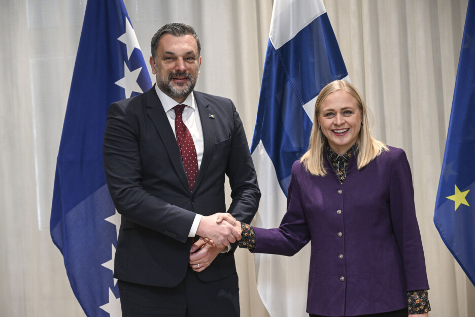 Ministar vanjskih poslova BiH i ministrica Elina Valtonen (Foto: EPA-EFE)