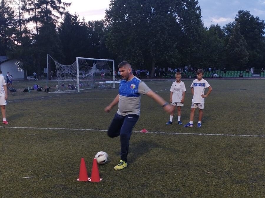 Edin Bećar na treningu u FK Novi Grad