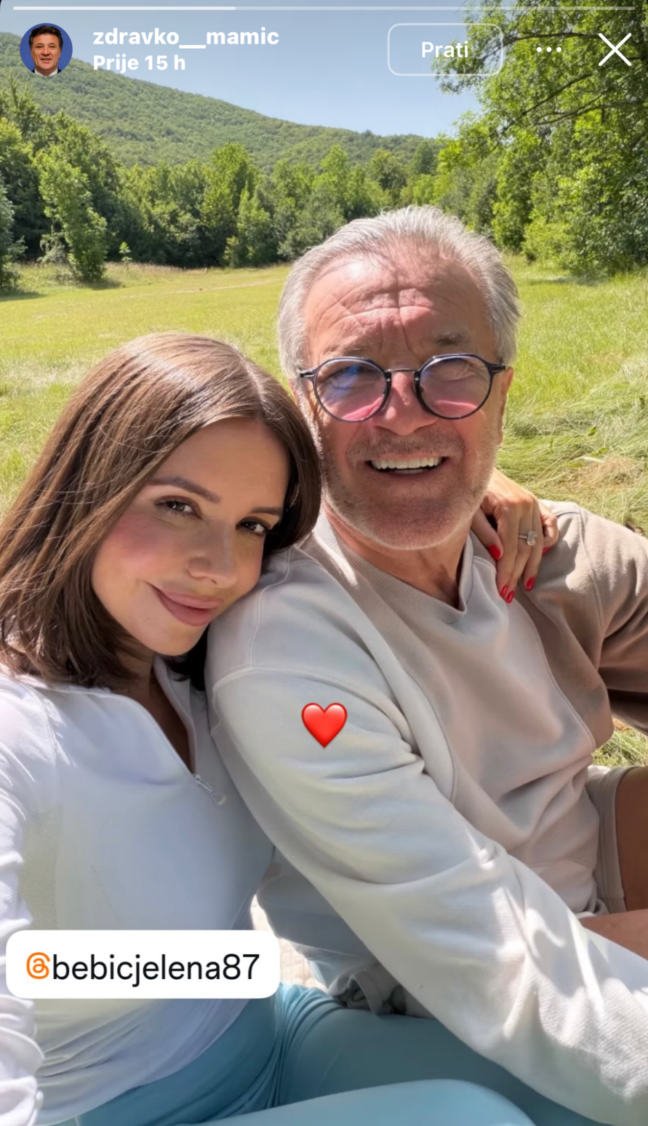 Jelena Planinić i Zdravko Mamić (Foto: Instagram)