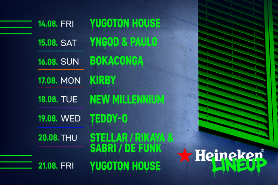 Raspored nastupa na ovogodišnjem Heineken Summer Loungeu