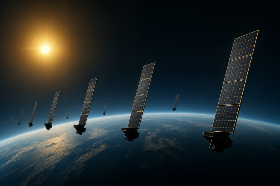 Starlink sateliti iznad Zemlje