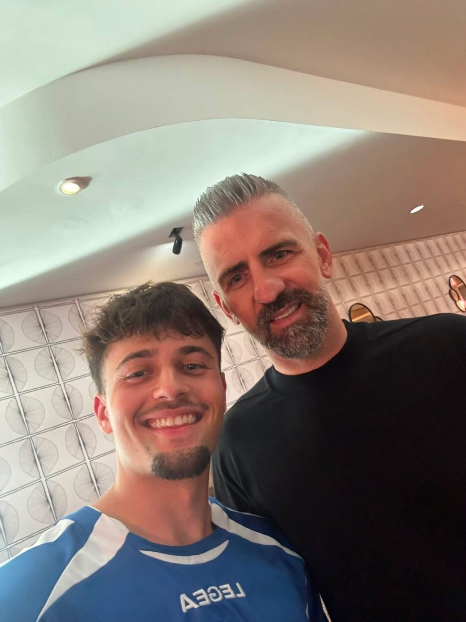 Damir Brkić s Vedadom Ibiševićem (Foto: Privatni arhiv)