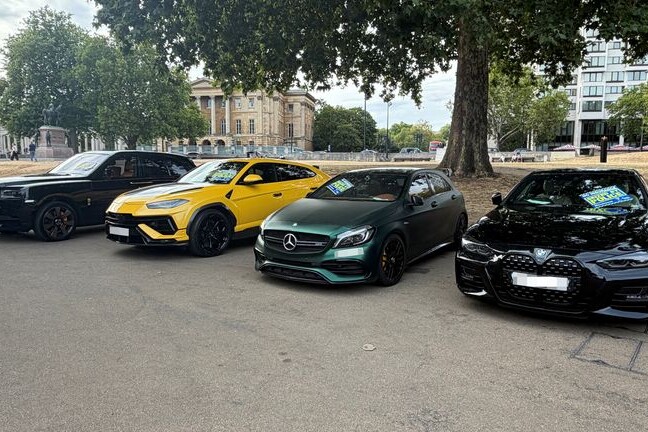 Dio zaplijenjenih automobila u elitnim dijelovima Londona (Foto: Met Police)