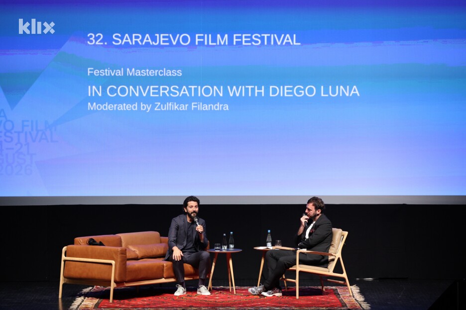 Masterclass je održan u Bosanskom kulturnom centru, gdje su se okupili brojni filmski radnici i publika, a razgovor je vodio reditelj Zulfikar Filandra (Foto: S. S./Klix.ba)