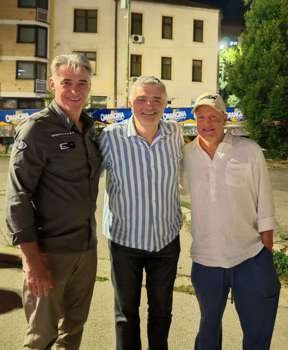 Goran Višnjić, Srđan Mandić i Woody Harrelson