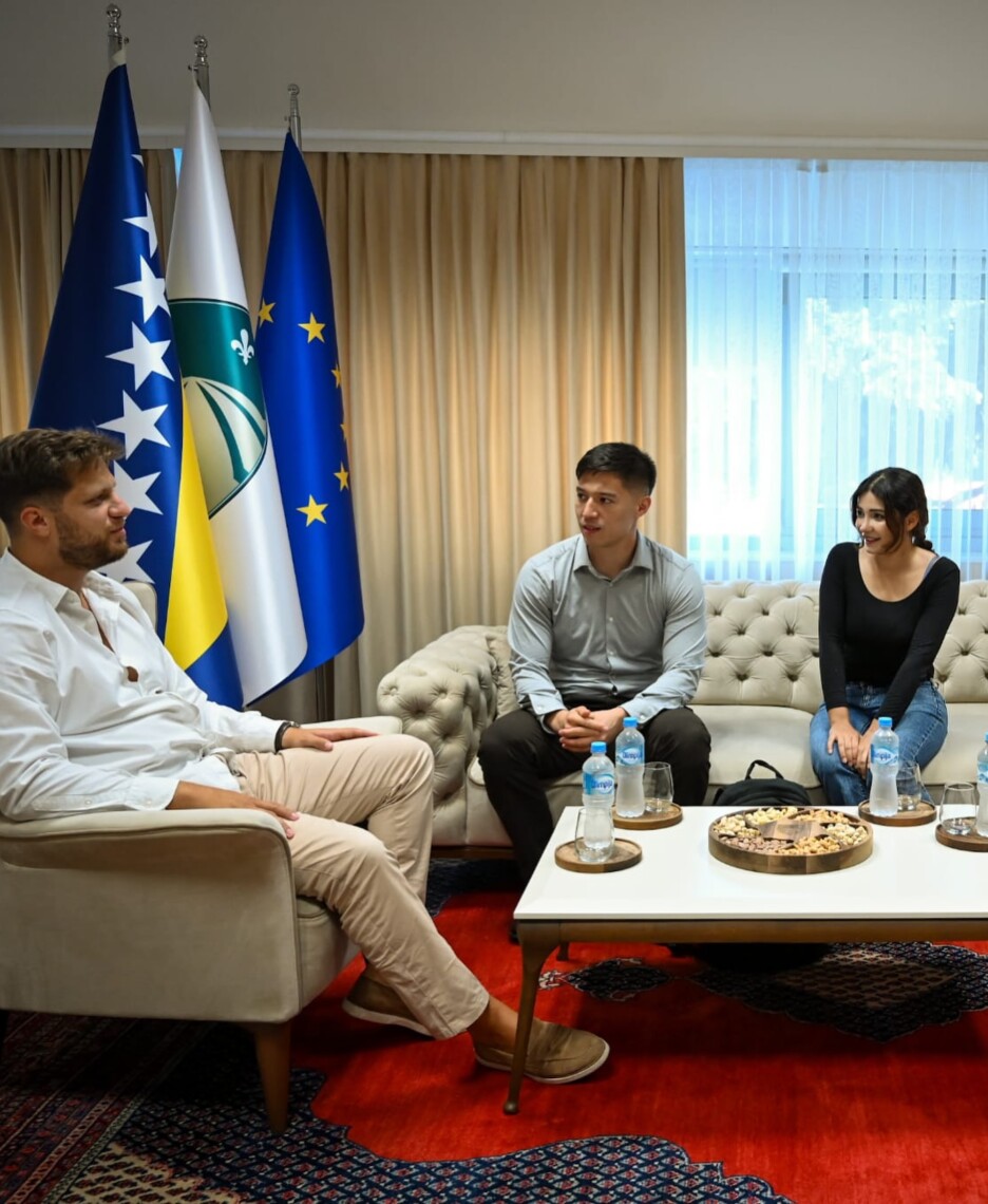 Yuji Beleza u Sarajevo je došao s djevojkom Neslihan (Foto: Instagram/Općina Stari Grad)