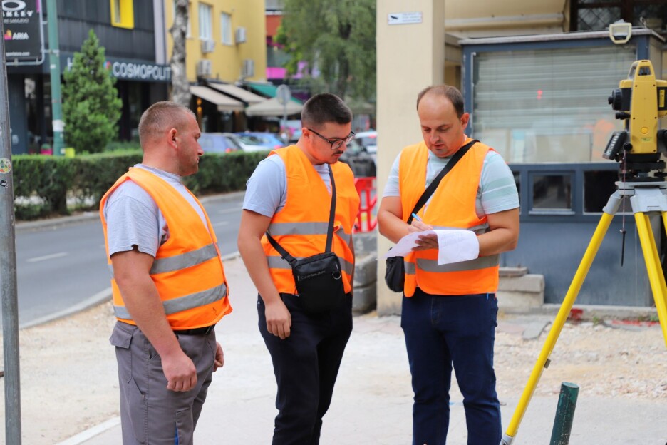 Izvršeno geodetsko obilježavanje podzemnih instalacija (Foto: Općina Centar)