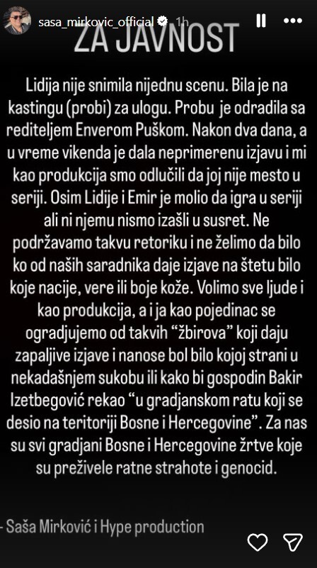 Screenshot: Instagram/sasa_mirkovic_official