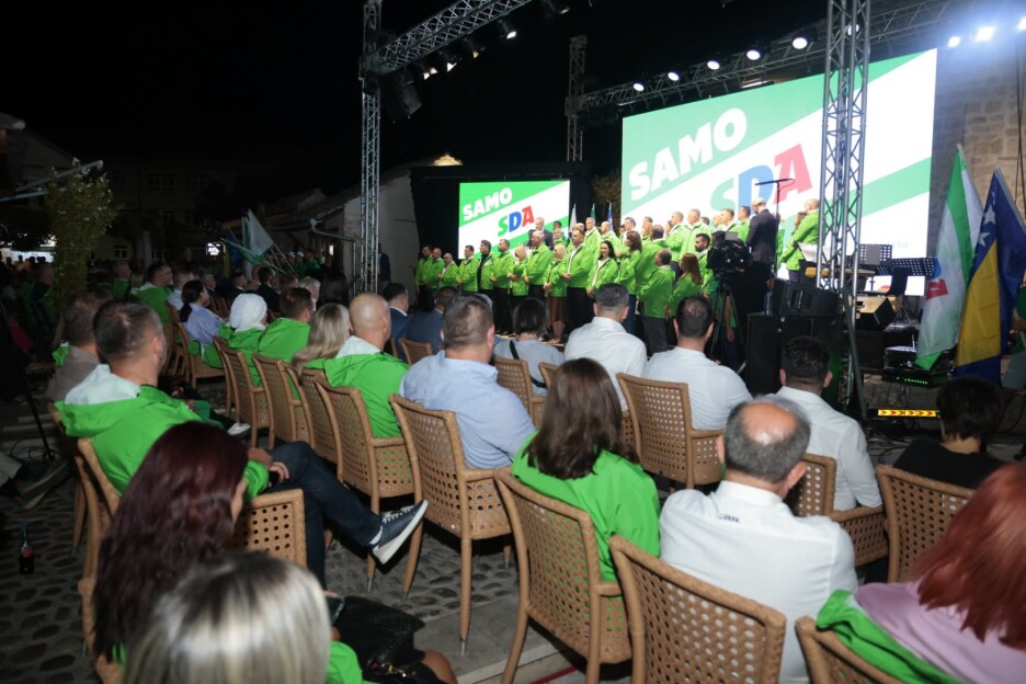 Predizborni skup SDA u Stocu (Foto: SDA)